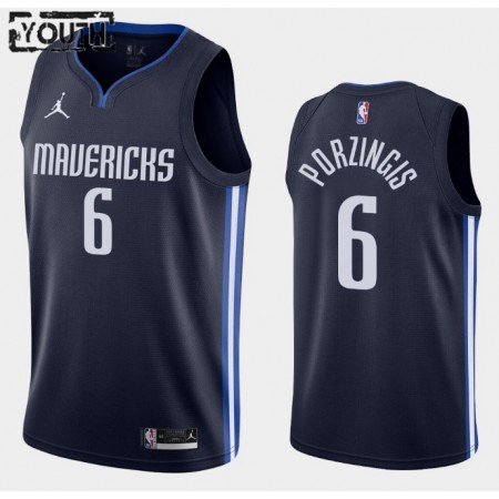 Maillot Basket Dallas Mavericks Kristaps Porzingis 6 2020-21 Jordan Brand Statement Edition Swingman - Enfant